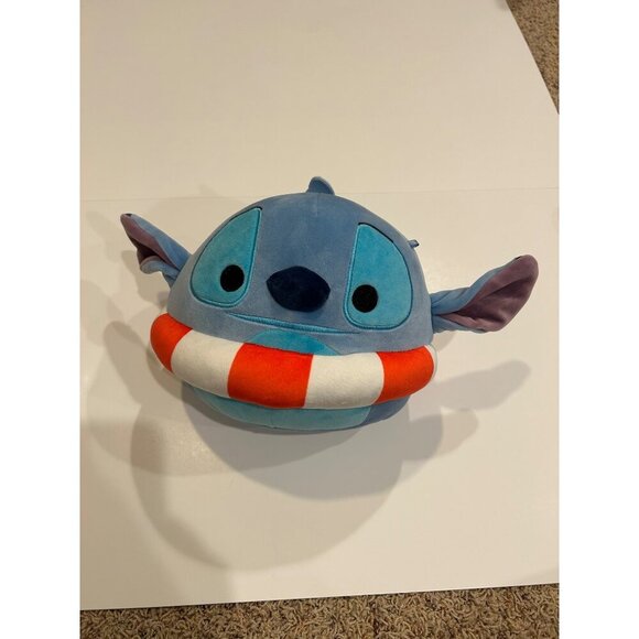 STITCH Disney Squishmallow Plush Swim Innertube Pool Summer Beach NEW - Picture 1 of 4